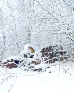 Abandoned excavator photo