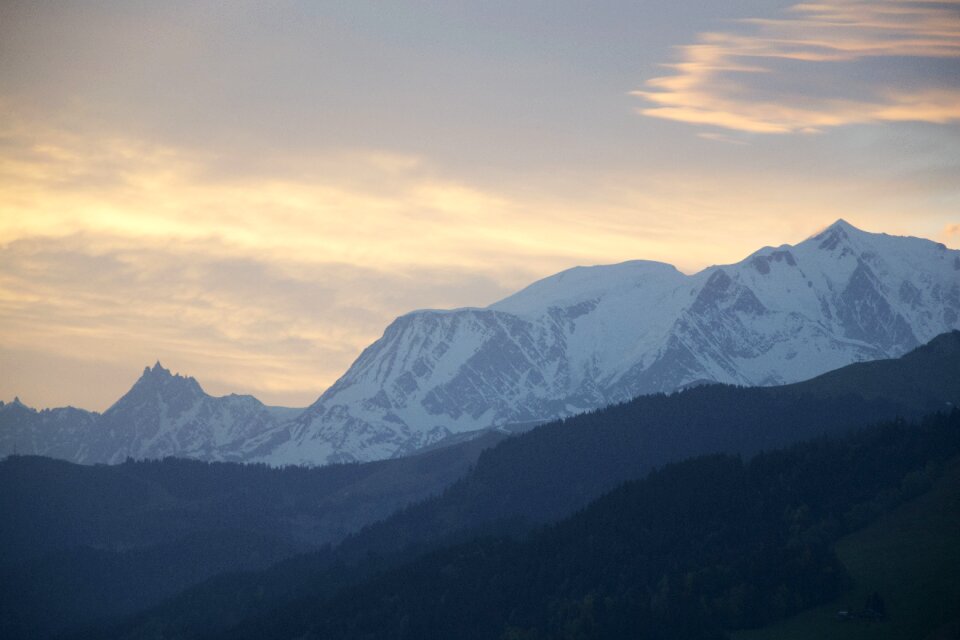 Mountain sky mont blanc