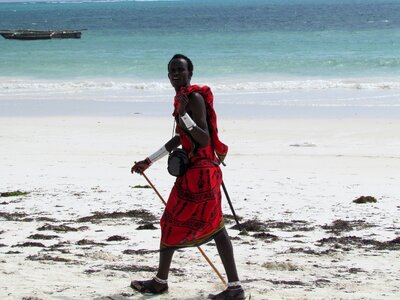 Warrior beach africa