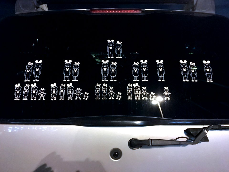 Must Be Fun Squeezing the Whole Family in the Suburban....
