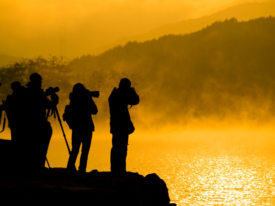 Landscape sunrise photo sky