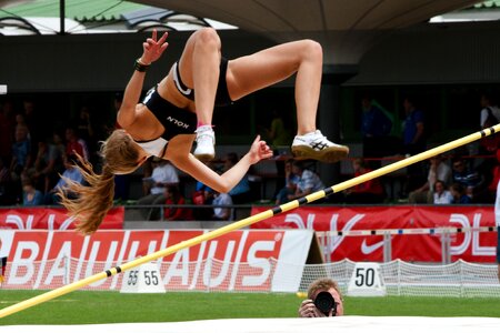 Athletics high jump junior gala mannheim