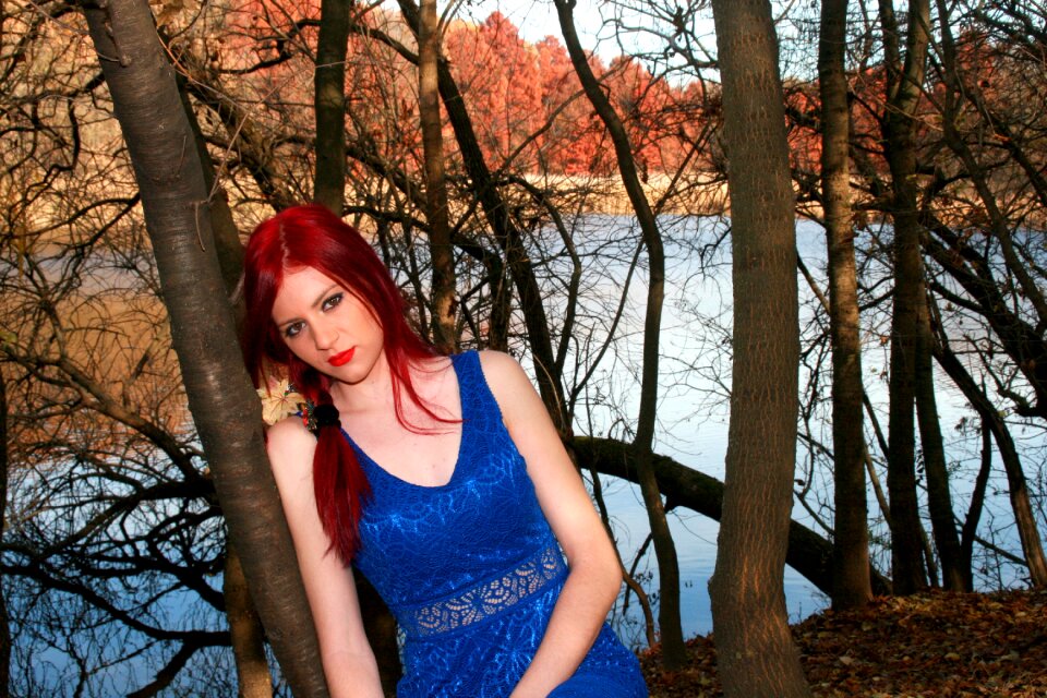 Lake red hair beauty