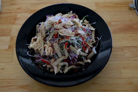 salad ức gà xé 1