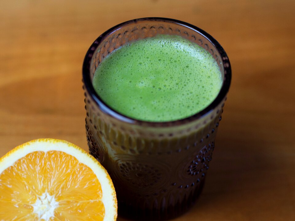Drink vital substances chlorophyll