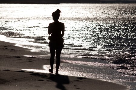 Beach woman young