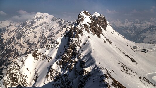 Snow mountains high mountains photo