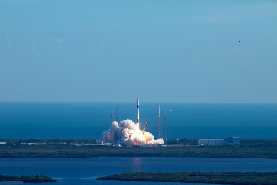 SpaceX CRS-19 engine ignition