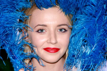 Blue portrait beauty
