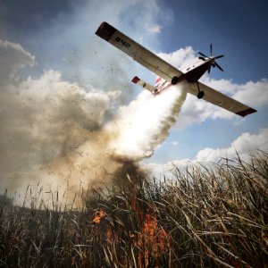 Water Drop on Prescribed Fire