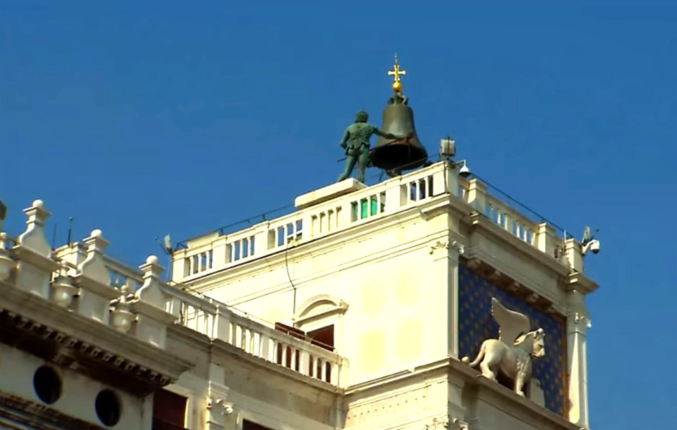 Church clock in Venice