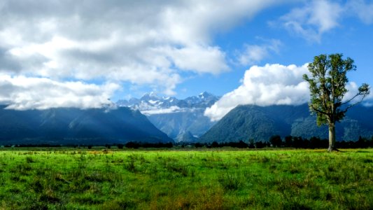 Sicht Auf Mount Cook Und Mount Tasman photo