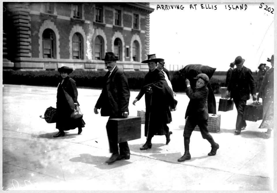 Arriving at Ellis Island