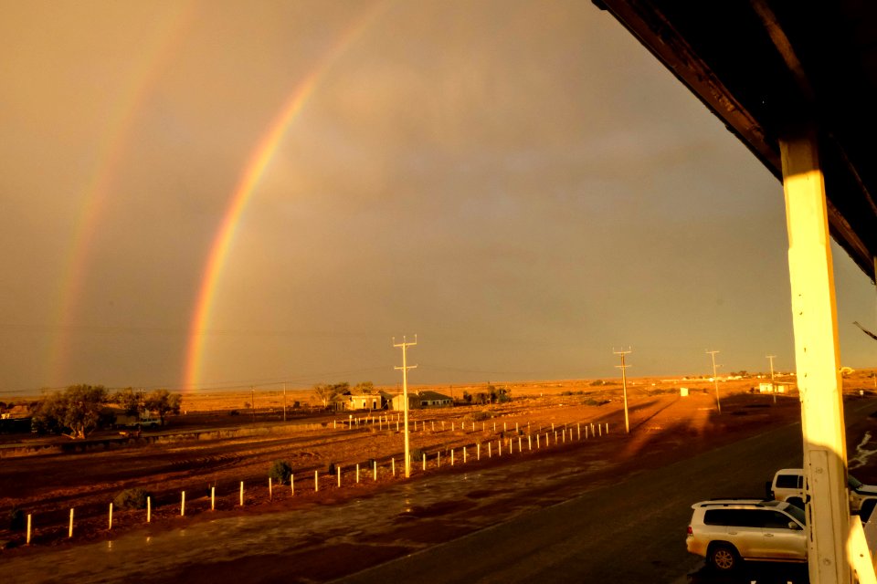 The Marree Hotel Mit Regenbogen