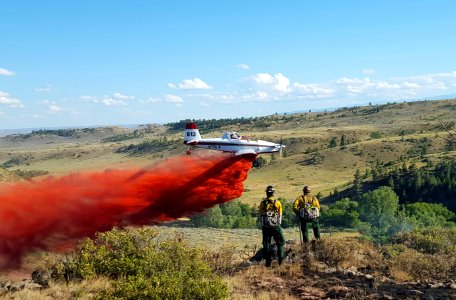 Single Engine Airtanker firefighting operations photo