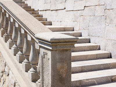 Gradually staircase stone