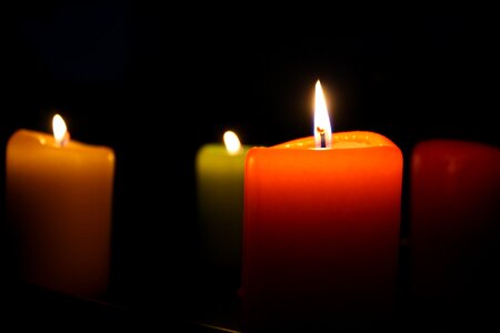 Candle flame candlelight photo