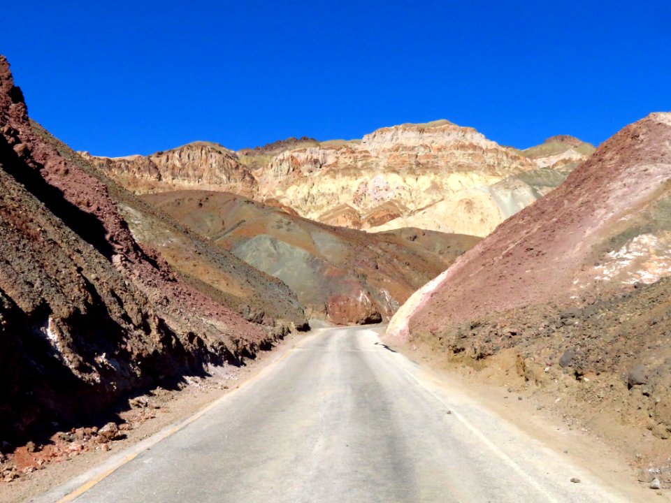 Artist Drive at Death Valley NP in CA