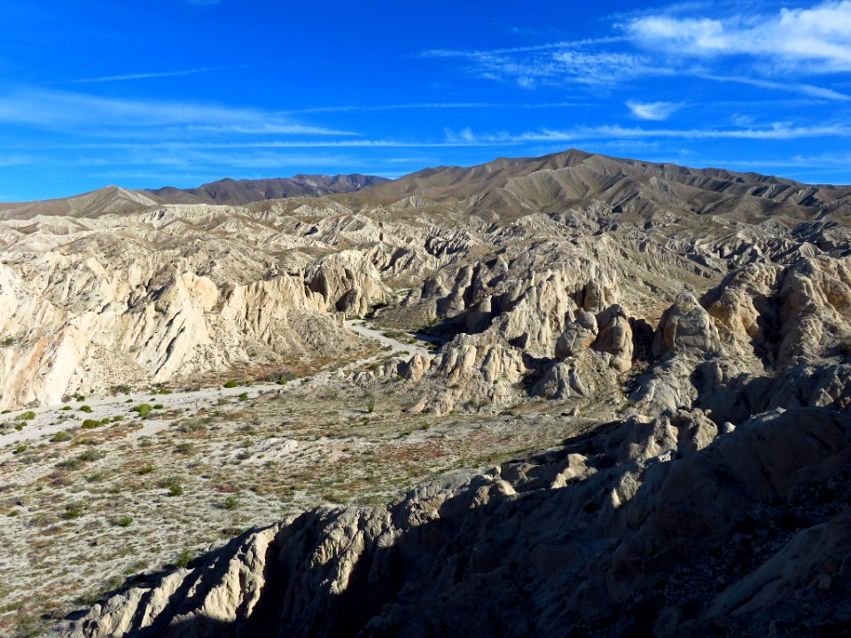 Badlands at Anza-Borrego Desert SP in CA