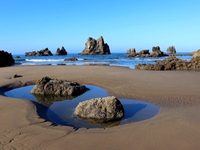 Ecola Point at Pacific Coast in OR photo