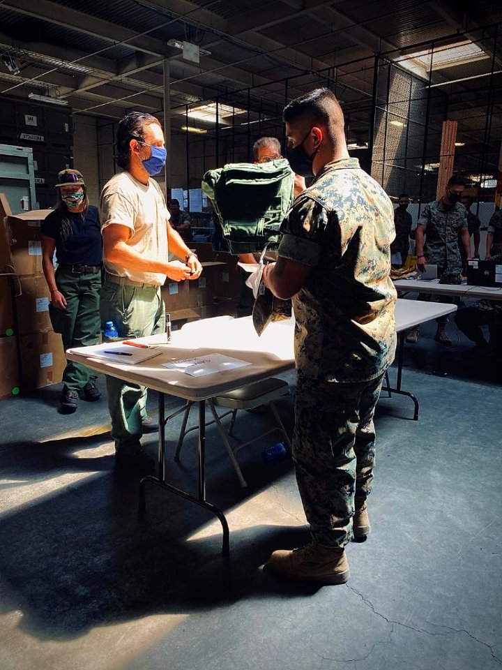 Marines and Sailors Get Gear