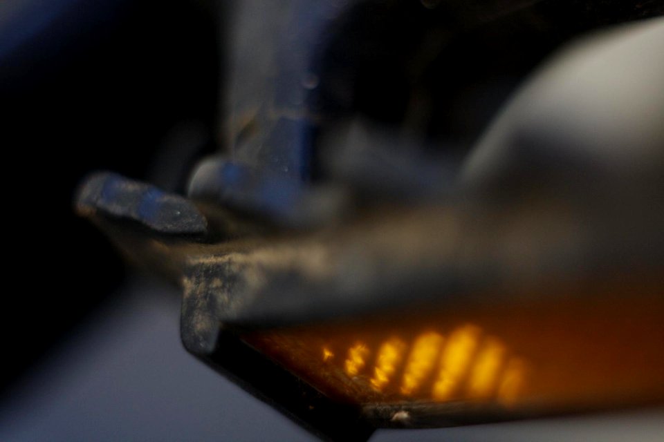 The very macro of bicycle pedal