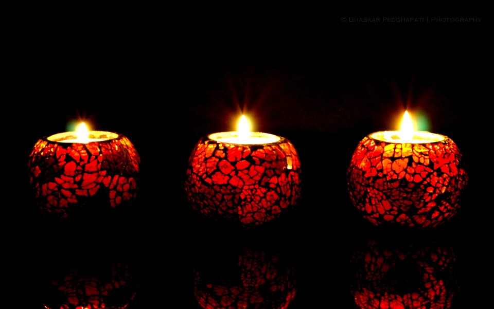 Night candles romantic