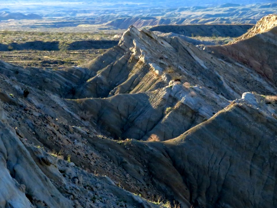 Badlands at Anza-Borrego Desert SP in CA