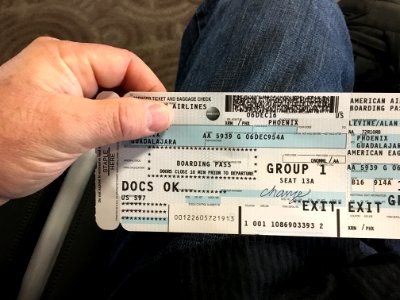 Old Skool Plane Ticket
