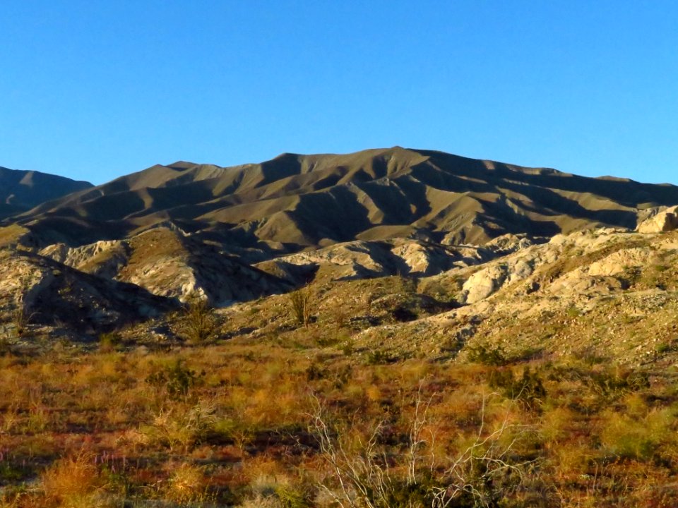 Badlands at Anza-Borrego Desert SP in CA