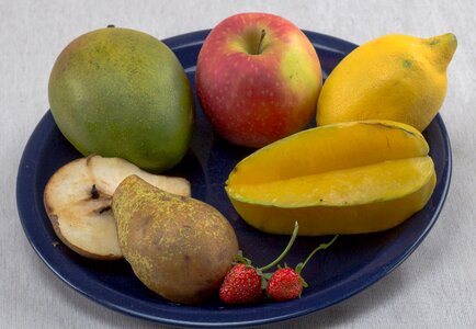 Apple pear star fruit