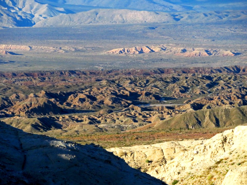 Badlands at Anza-Borrego Desert SP in CA