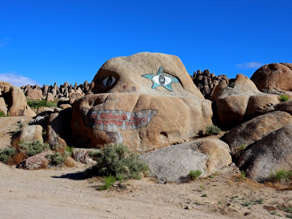 Alabama Hills at Sierra Nevada in CA photo