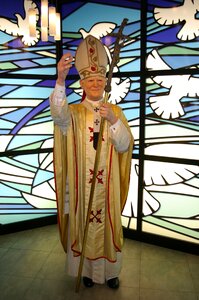 Wax figure pope berlin photo