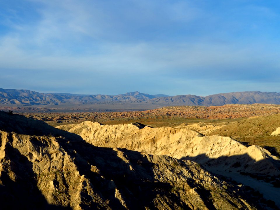 Badlands at Anza-Borrego Desert SP in CA