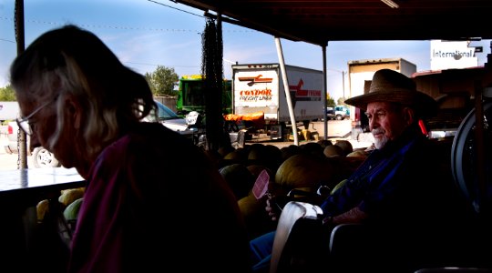 Bill and June, Vetere Melon Stand, Green River