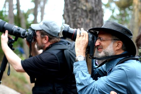 Larry and John Frame a Perfect Shot
