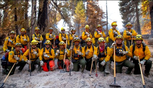 Mexican Firefighters Help in California