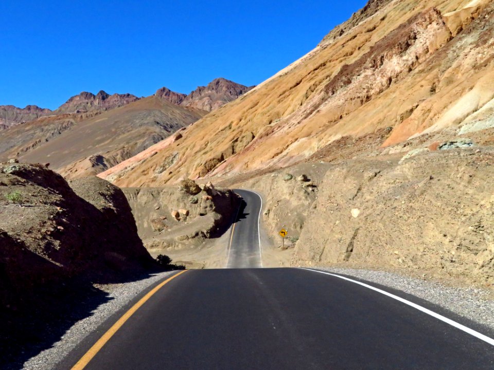 Artist Drive at Death Valley NP in CA