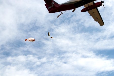 Boise smokejumper  DHS-8-106 (Dash 8) aircraft training.