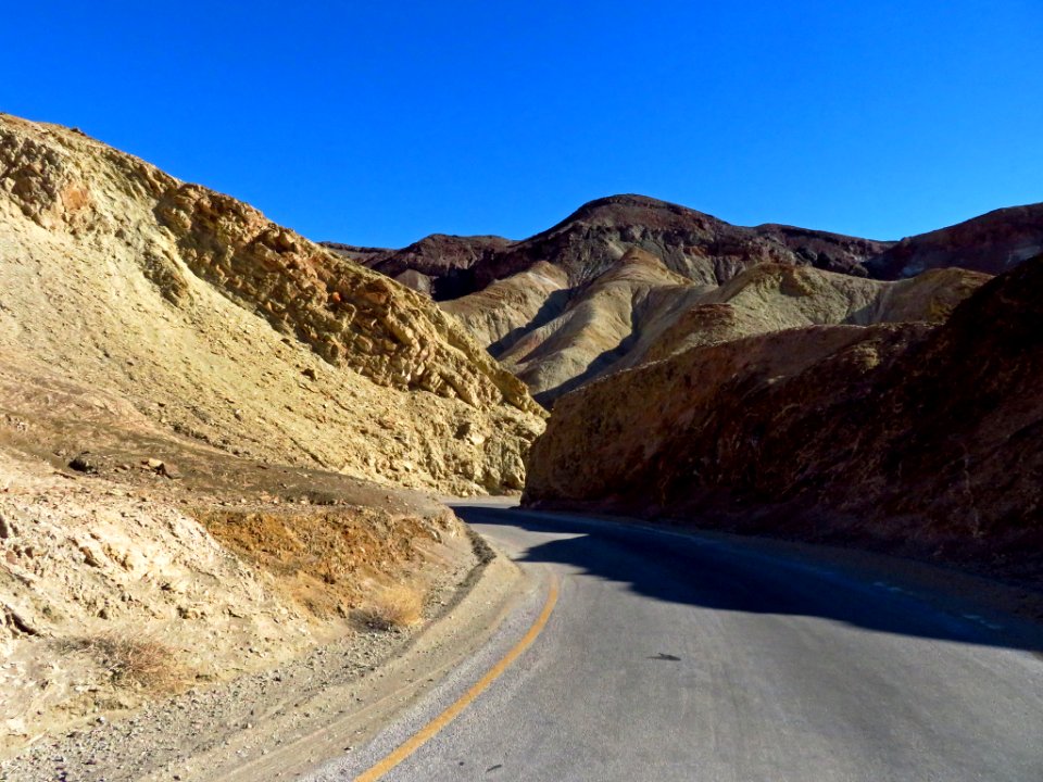 Artist Drive at Death Valley NP in CA