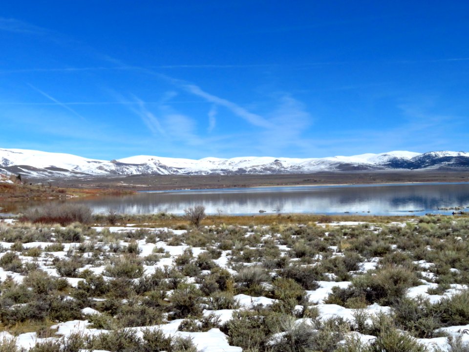 Mono Lake at Sierra Nevada in CA