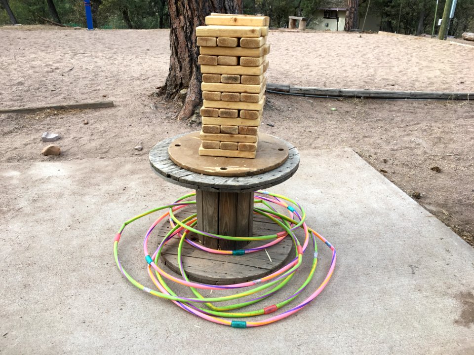 Giant Jenga AND Hula Hoops?