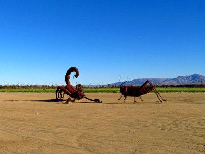 Metal Art Sculpture at Anza-Borrego Desert SP in CA photo