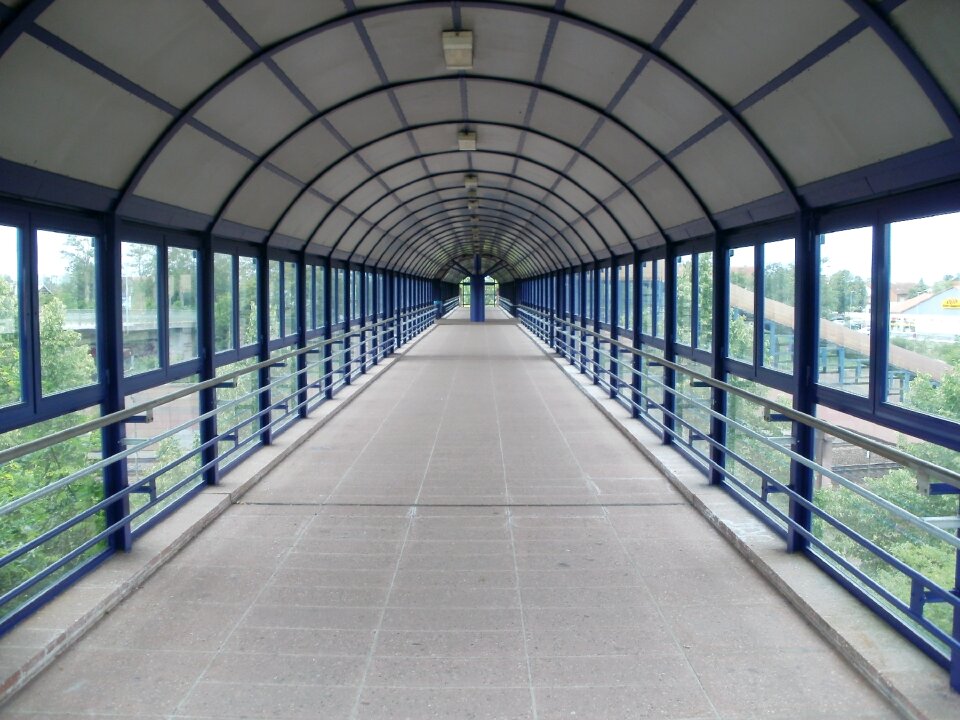 Bridge crossing tunnel