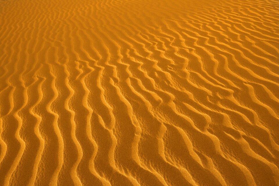 Sunset beach sand warm
