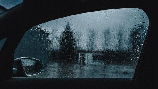 Rain glass weather photo
