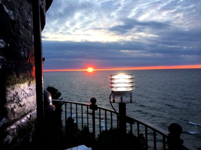 Sunset from Au Sable Lighthouse photo
