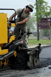 Road construction worker photo