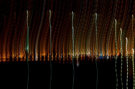 Lightpainting Doha Night Lights (up and down)